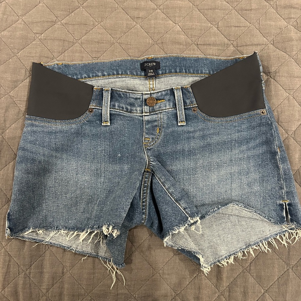 J.Crew Denim Maternity Shorts